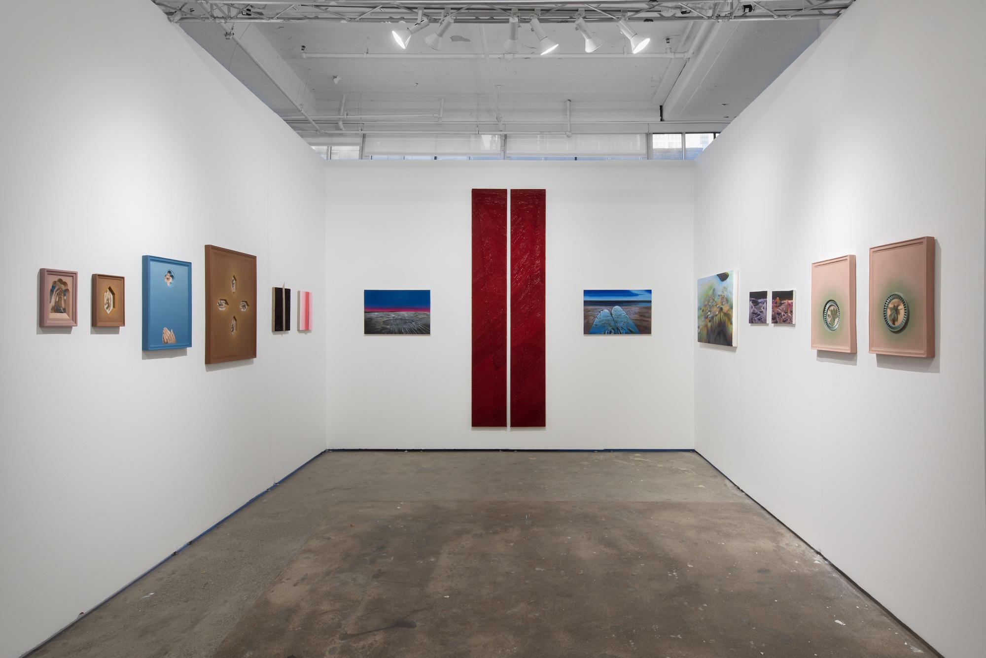 Installation shot of Deanna Evans Projects' booth at NADA NY, 2026